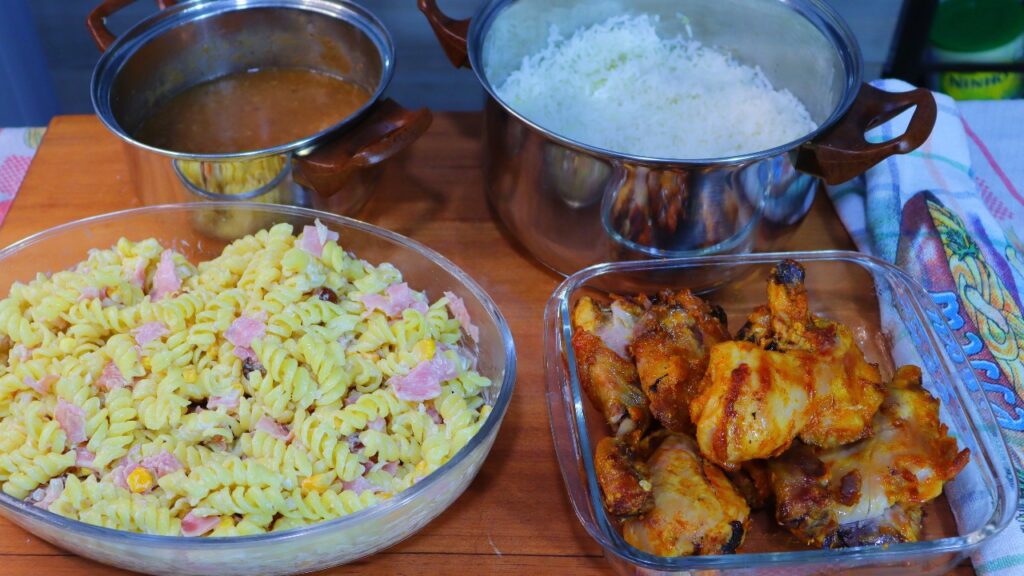 Almoço simples completo rápido e fácil para sua família. 1 ALMOCO COMPLETO