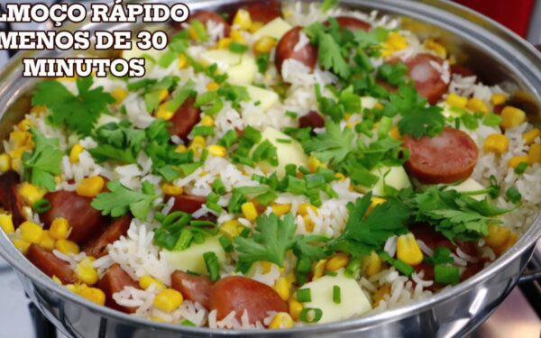 ALMOÇO OU JANTAR RÁPIDO E DELICIOSO: APENAS 1 PANELA