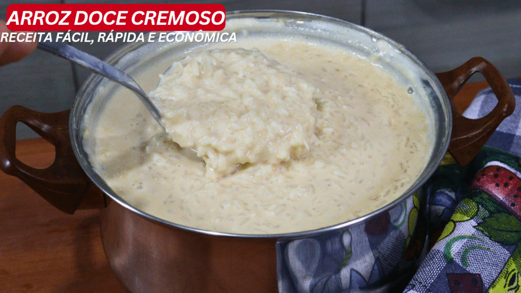 Arroz Doce Cremoso com Doce de Leite Receita Facil scaled
