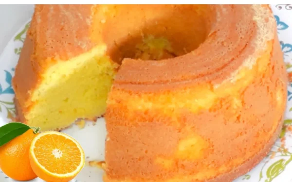 Bolo de Fubá com Suco de Laranja – Receita Fácil, e Caseira