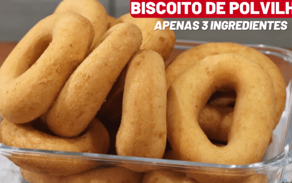 Biscoito Frito de Polvilho com Apenas 3 Ingredientes.