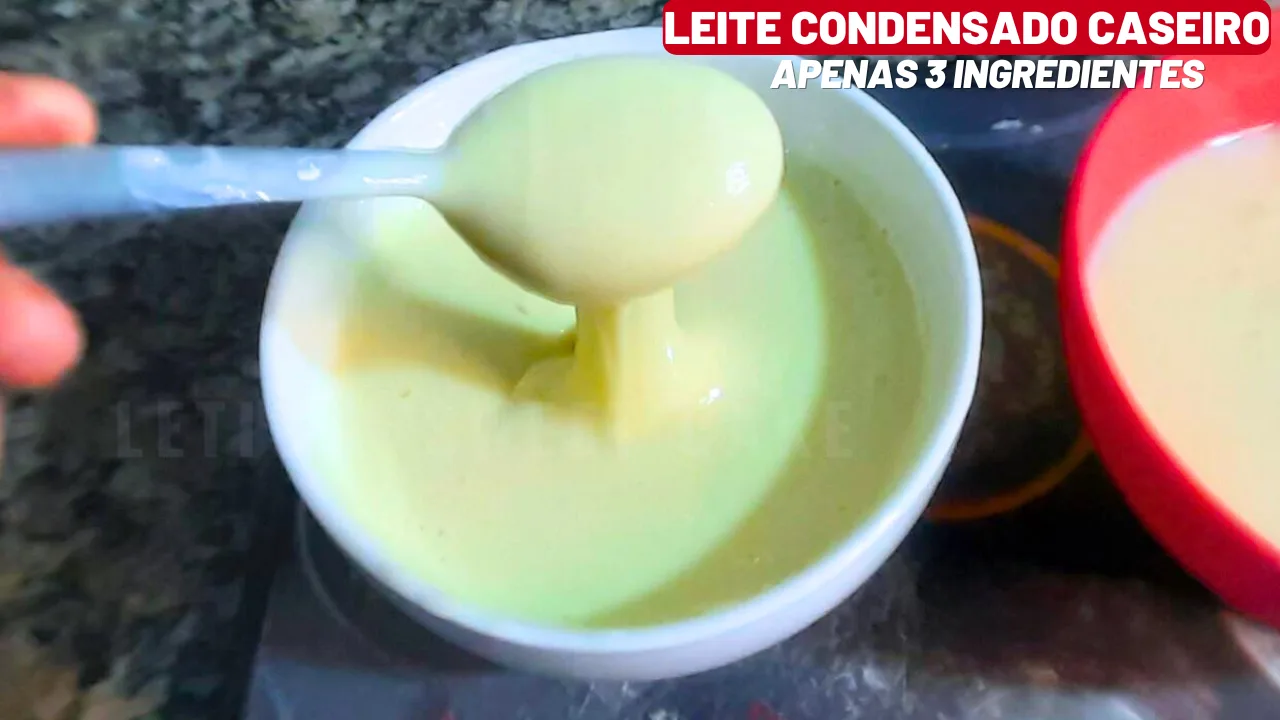 Leite Condensado Caseiro com Apenas 3 Ingredientes