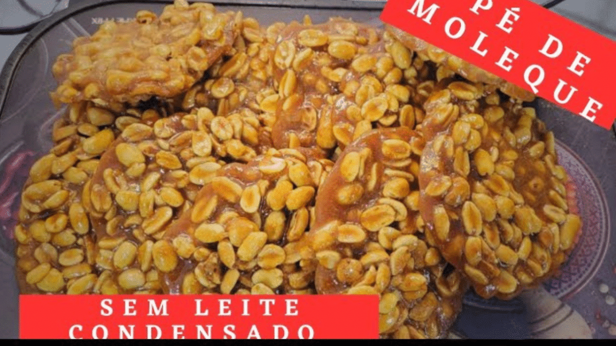 Pé de Moleque com Apenas 4 Ingredientes. Muito Sabor!
