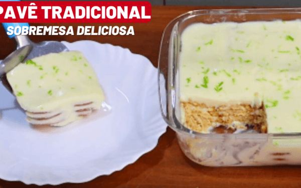 Pavê Tradicional: Simples, Cremoso para qualquer ocasião.
