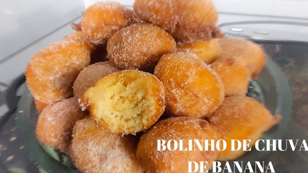 Bolinho de Chuva de Banana: Receita perfeita e Rápida 1 bolinho de chuva de banana