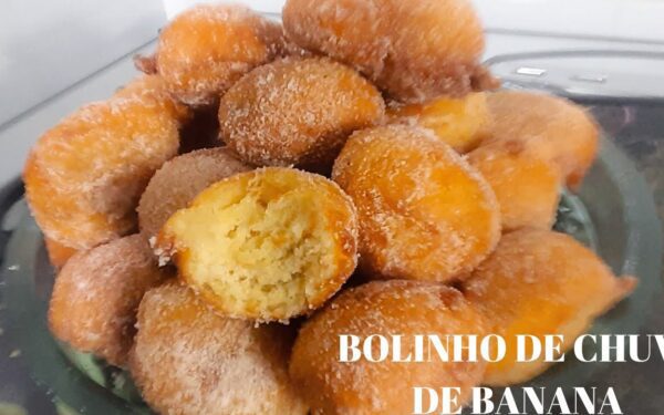 Bolinho de Chuva de Banana: Receita perfeita e Rápida