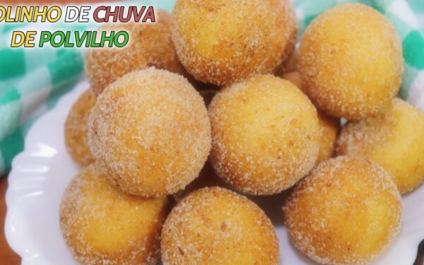 Como fazer bolinho de chuva suíço feito com polvilho.