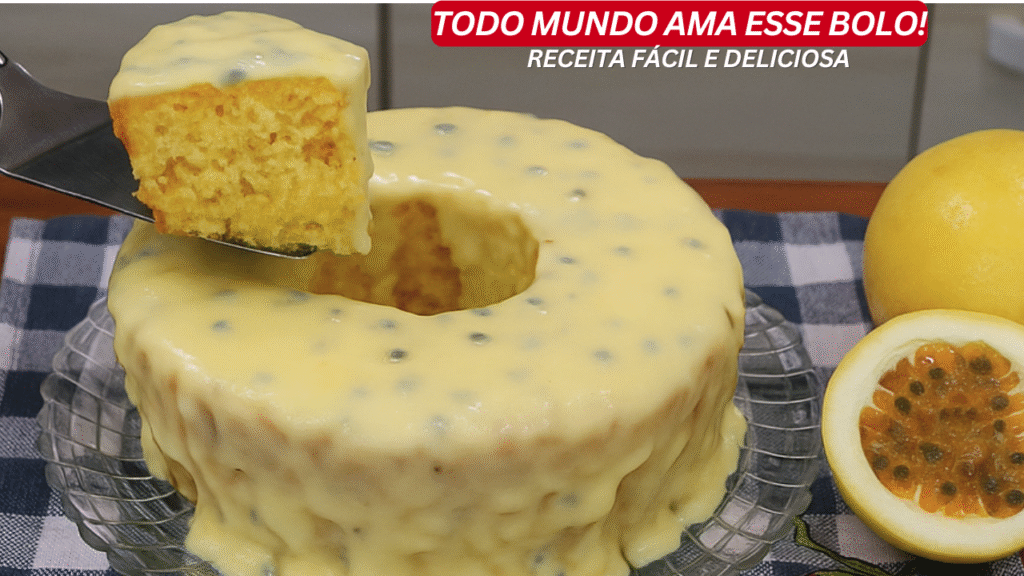 bolo de maracujá