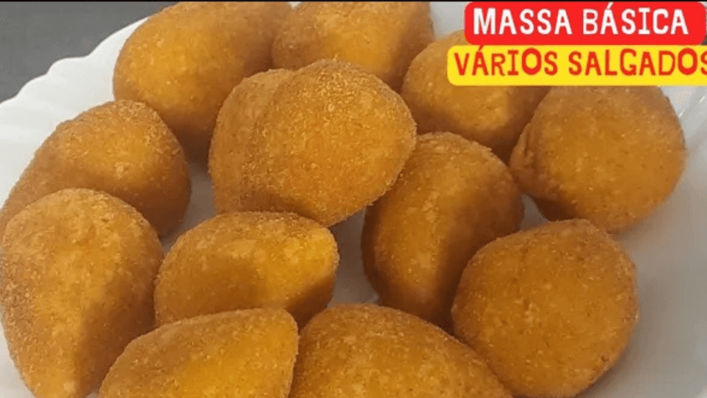 coxinha massa basica varios salgados