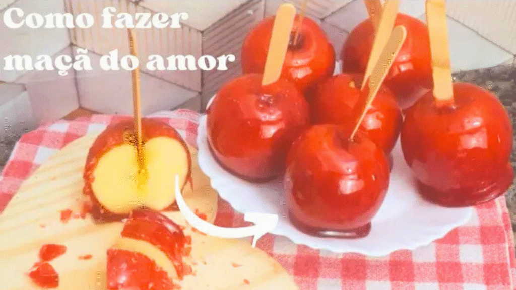 Essa receita de maçã do amor crocante é perfeita para festas infantis, eventos escolares, festas juninas e até para vender.