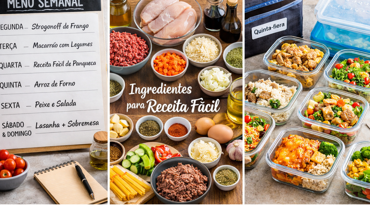 Como Organizar as Refeições da Semana e Economizar Tempo na Cozinha