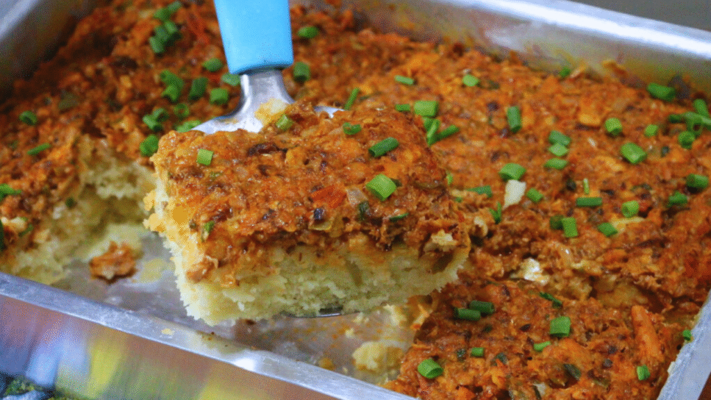 torta ou pizza de sardinha